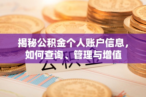 雄安新区揭秘公积金个人账户信息，如何查询、管理与增值