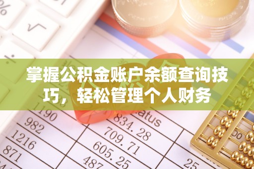雄安新区掌握公积金账户余额查询技巧，轻松管理个人财务
