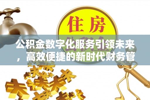 雄安新区公积金数字化服务引领未来，高效便捷的新时代财务管理