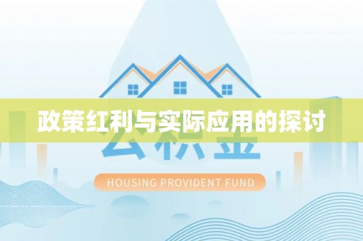 雄安新区政策红利与实际应用的探讨