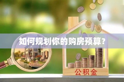雄安新区如何规划你的购房预算？