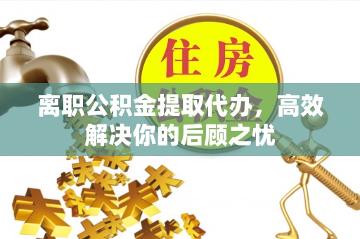 雄安新区离职公积金提取代办，高效解决你的后顾之忧