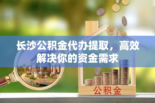 雄安新区长沙公积金代办提取，高效解决你的资金需求